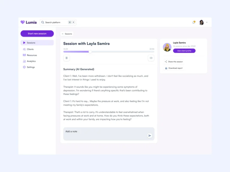 Data table UI mockup
