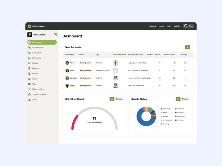 Messaging platform UI mockup